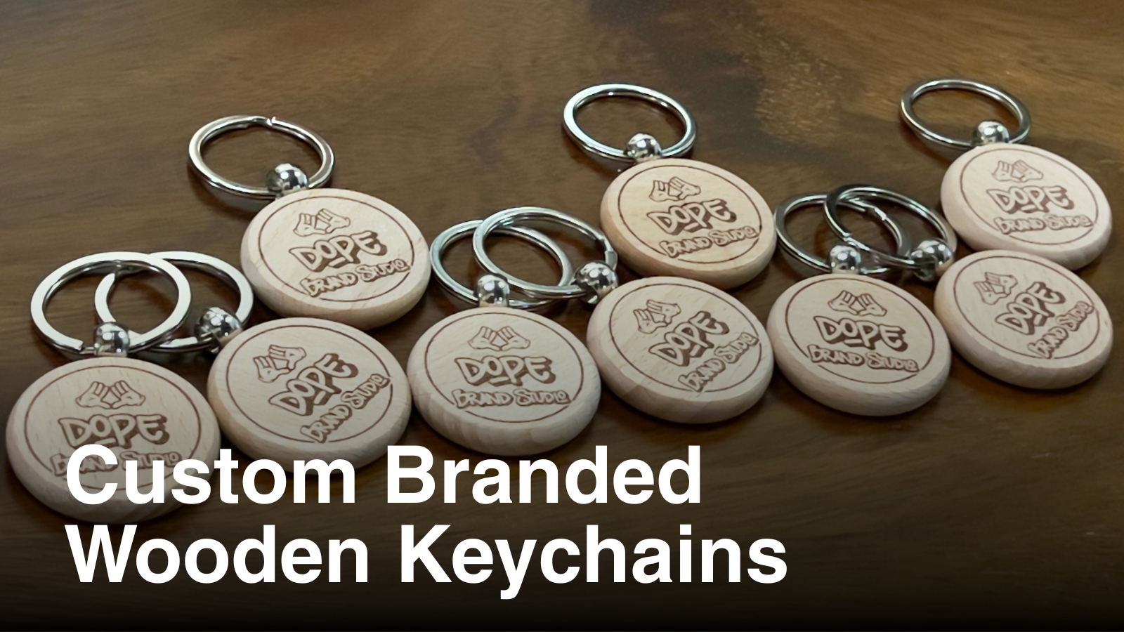 Custom Branded Wooden Keychains